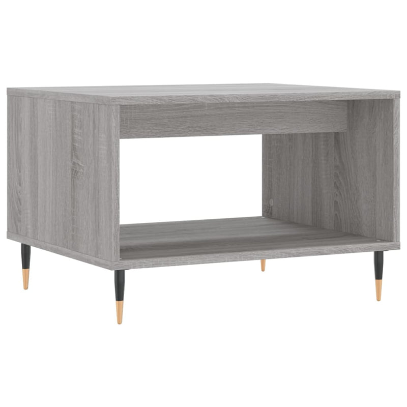 vidaXL szürke sonoma színű szerelt fa dohányzóasztal 60x50x40 cm