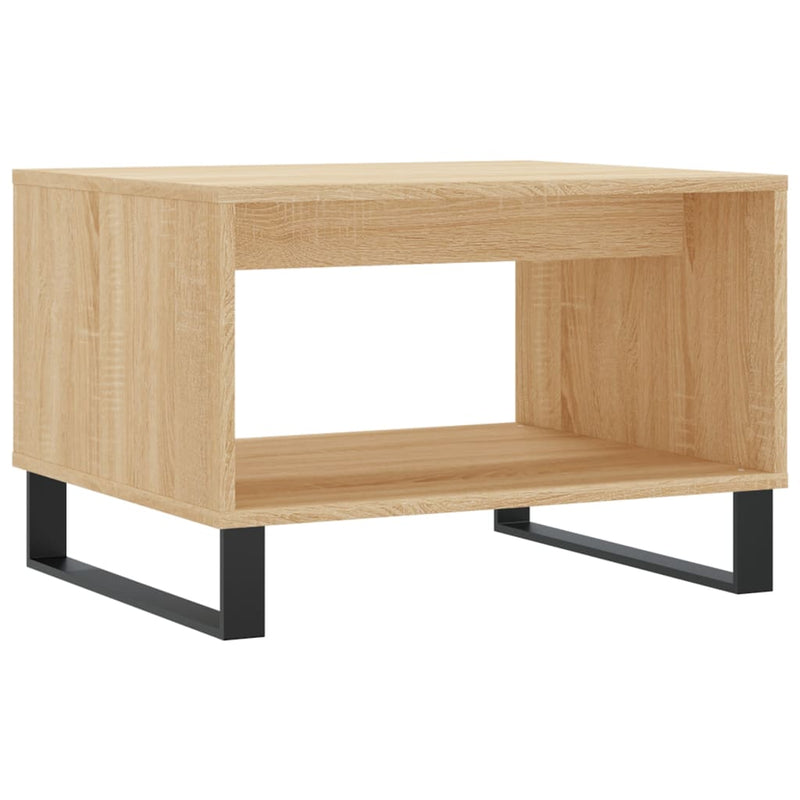 vidaXL sonoma tölgy színű szerelt fa dohányzóasztal 60x50x40 cm