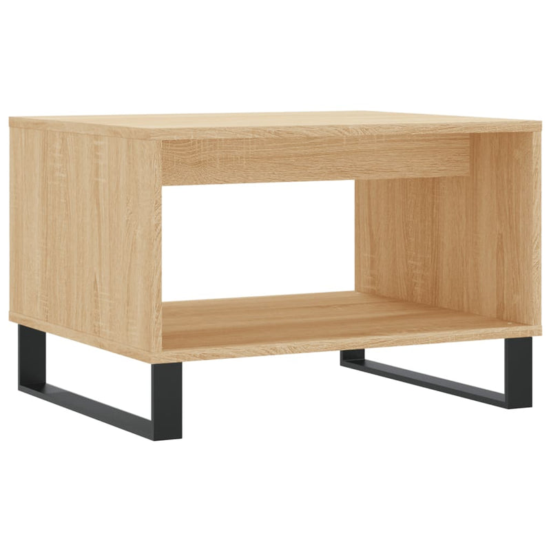vidaXL sonoma tölgy színű szerelt fa dohányzóasztal 60x50x40 cm