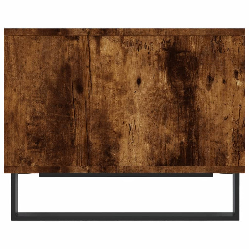 vidaXL füstös tölgy színű szerelt fa dohányzóasztal 60x50x40 cm