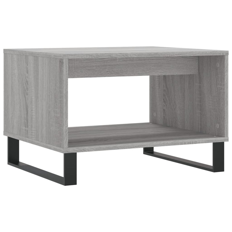 vidaXL szürke sonoma színű szerelt fa dohányzóasztal 60x50x40 cm