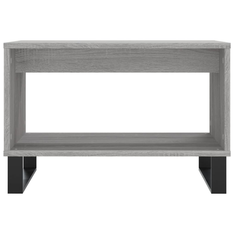 vidaXL szürke sonoma színű szerelt fa dohányzóasztal 60x50x40 cm