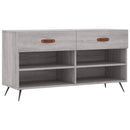 vidaXL szürke sonoma színű szerelt fa cipőpolc 102 x 35 x 55 cm