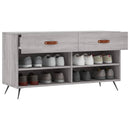 vidaXL szürke sonoma színű szerelt fa cipőpolc 102 x 35 x 55 cm