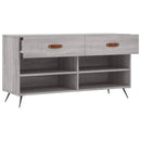 vidaXL szürke sonoma színű szerelt fa cipőpolc 102 x 35 x 55 cm