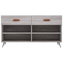 vidaXL szürke sonoma színű szerelt fa cipőpolc 102 x 35 x 55 cm