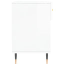 vidaXL magasfényű fehér szerelt fa cipőpolc 102x35x55 cm