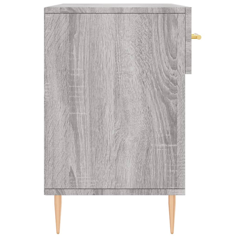 vidaXL szürke sonoma színű szerelt fa cipőpolc 102 x 35 x 55 cm