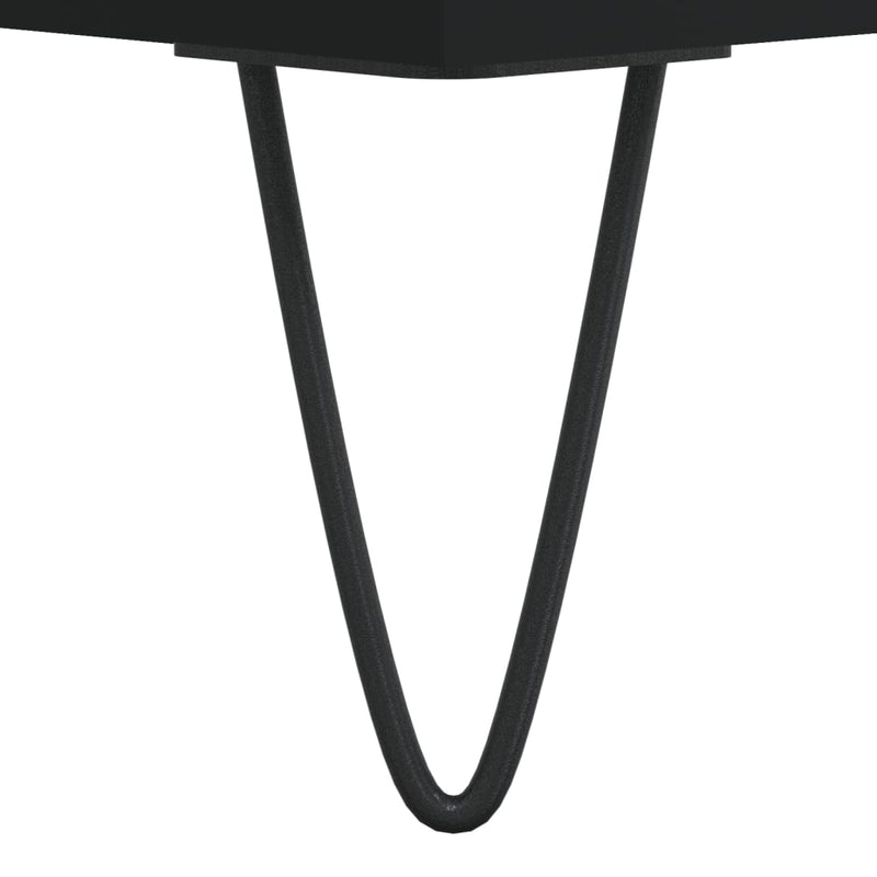 vidaXL fekete szerelt fa cipőpolc 102x35x55 cm