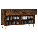 vidaXL füstös tölgy színű szerelt fa cipőpolc 102x35x55 cm