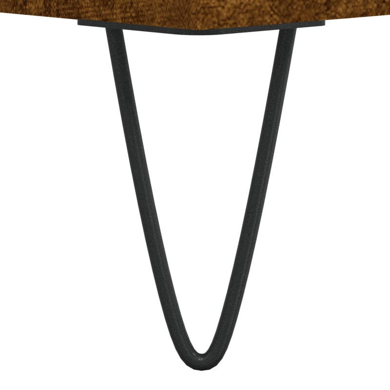 vidaXL füstös tölgy színű szerelt fa cipőpolc 102x35x55 cm