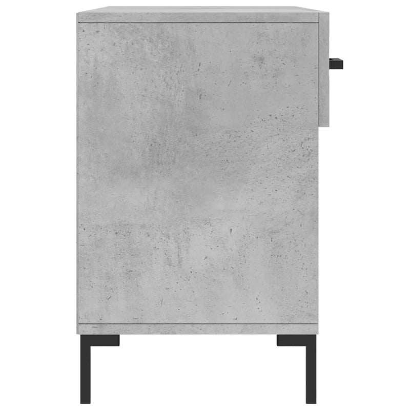vidaXL betonszürke szerelt fa cipőpolc 102 x 35 x 55 cm