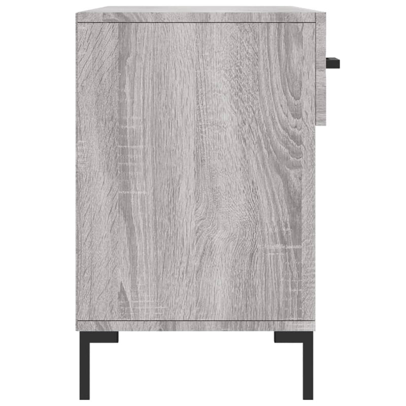 vidaXL szürke sonoma színű szerelt fa cipőpolc 102 x 35 x 55 cm