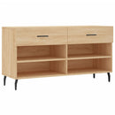 vidaXL sonoma tölgy színű szerelt fa cipőpolc 102x35x55 cm