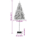 vidaXL műkarácsonyfa hóval 150 cm