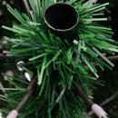 vidaXL zöld csuklópántos műkarácsonyfa állvánnyal 150 cm