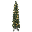 vidaXL megvilágított műkarácsonyfa 80 LED-del 150 cm