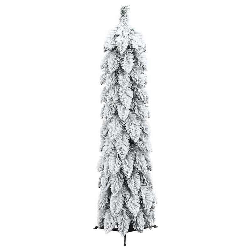 vidaXL megvilágított műkarácsonyfa 45 LED-del és hóval 90 cm