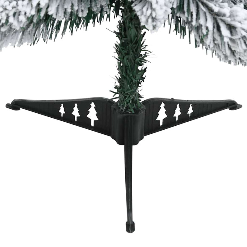 vidaXL megvilágított műkarácsonyfa 45 LED-del és hóval 90 cm