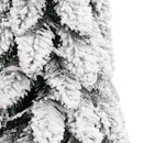 vidaXL megvilágított műkarácsonyfa 60 LED-del és hóval 120 cm