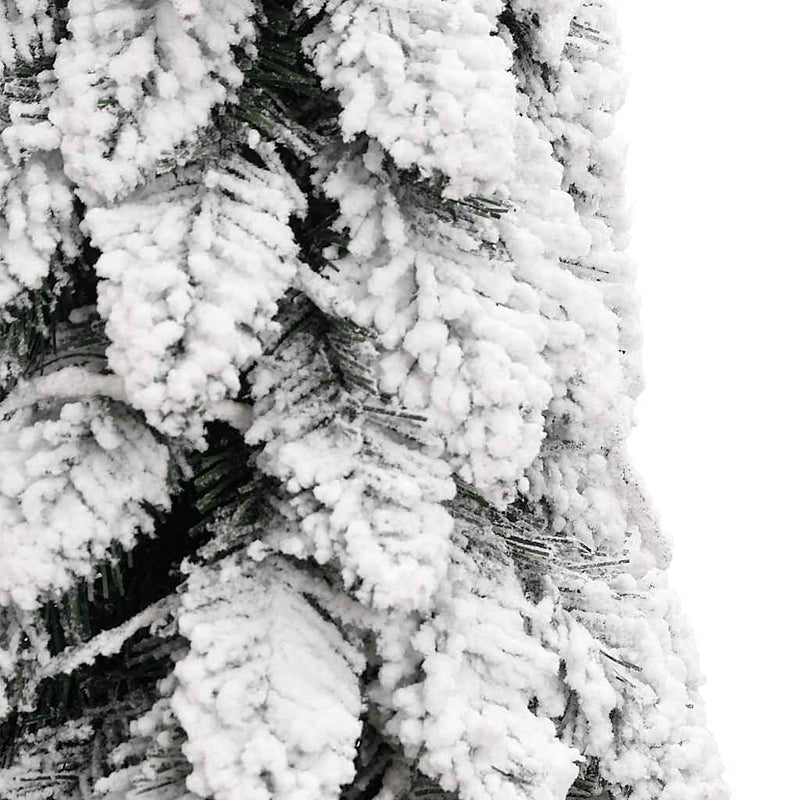 vidaXL megvilágított műkarácsonyfa 60 LED-del és hóval 120 cm