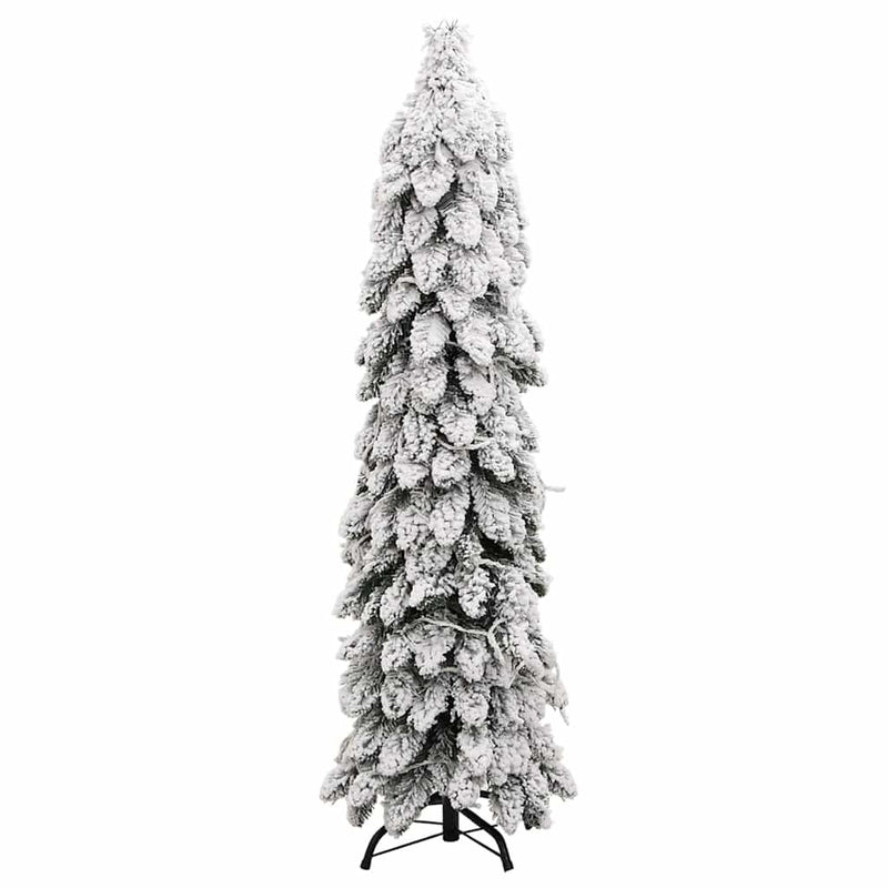 vidaXL megvilágított műkarácsonyfa 80 LED-del és hóval 150 cm