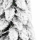 vidaXL megvilágított műkarácsonyfa 100 LED-del és hóval 180 cm