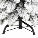 vidaXL megvilágított műkarácsonyfa 100 LED-del és hóval 180 cm