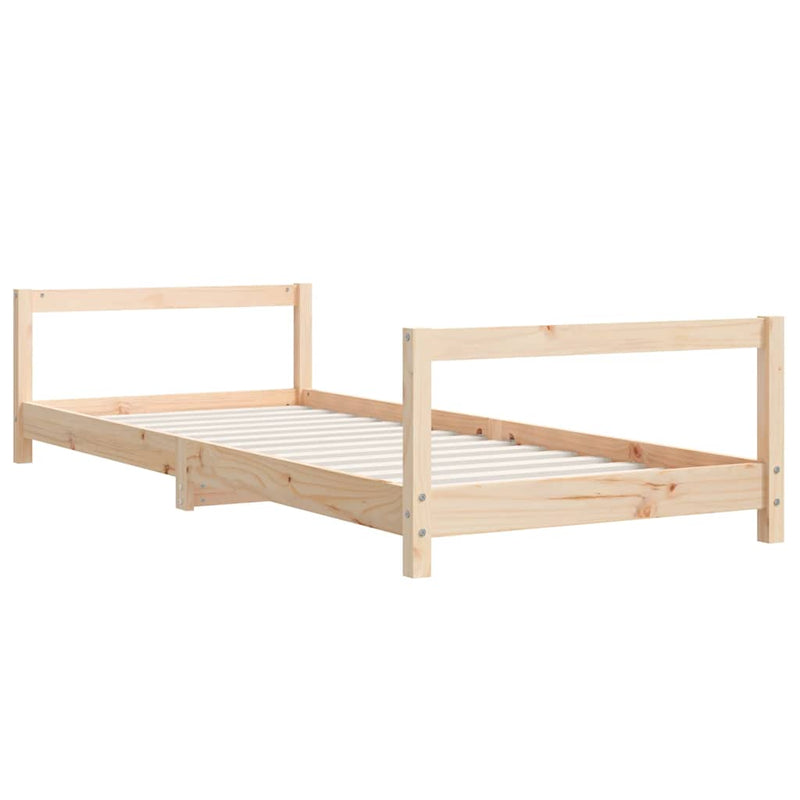 vidaXL tömör fenyőfa gyerekágykeret 80 x 200 cm