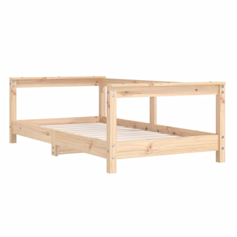 vidaXL tömör fenyőfa gyerekágykeret 70 x 140 cm
