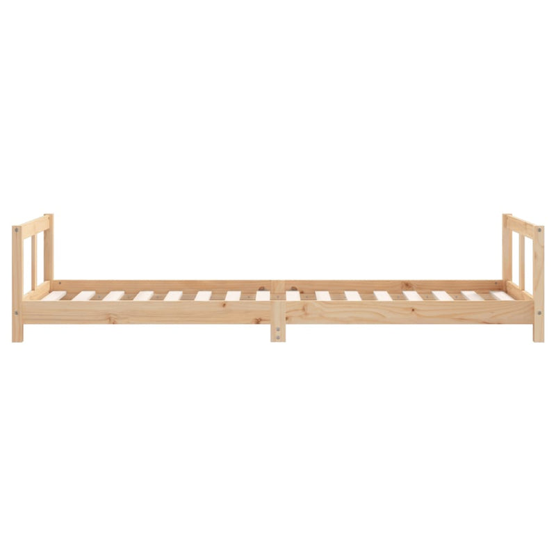 vidaXL tömör fenyőfa gyerekágykeret 80 x 200 cm