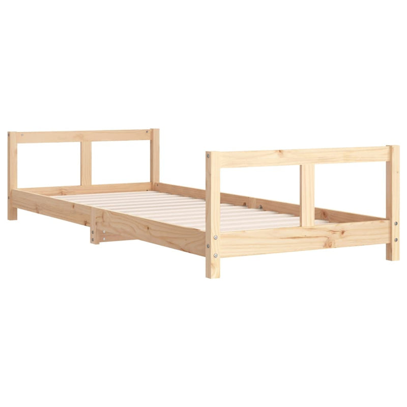 vidaXL tömör fenyőfa gyerekágykeret 80 x 200 cm