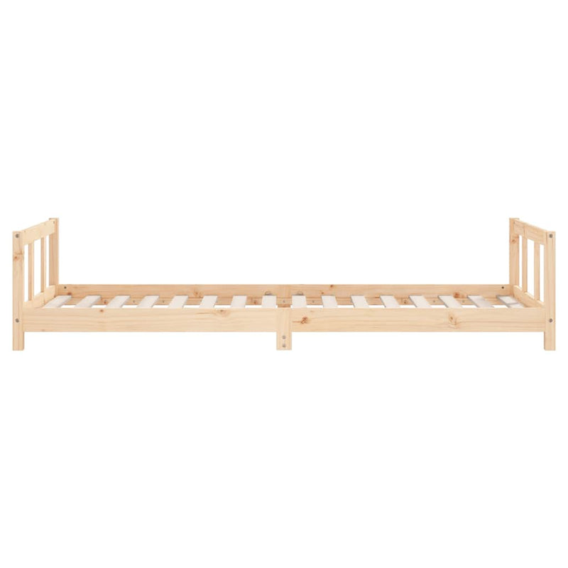vidaXL tömör fenyőfa gyerekágykeret 90 x 200 cm