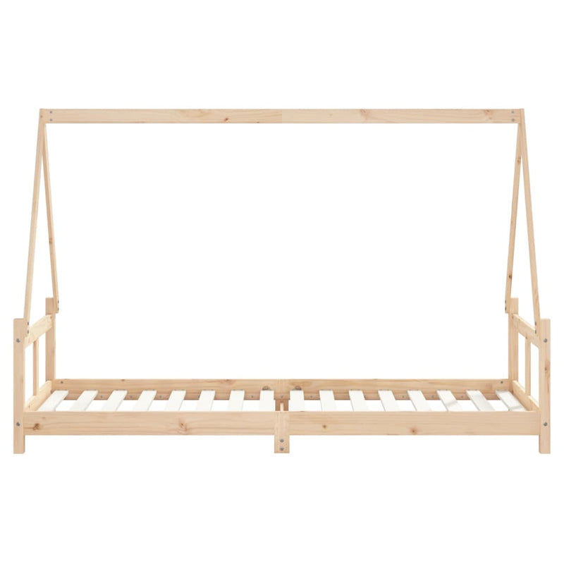 vidaXL tömör fenyőfa gyerekágykeret 80 x 200 cm