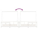 vidaXL fehér tömör fenyőfa gyerekágykeret 70 x 140 cm