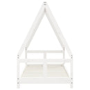 vidaXL fehér tömör fenyőfa gyerekágykeret 80 x 160 cm