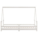 vidaXL fehér tömör fenyőfa gyerekágykeret 80 x 200 cm