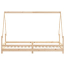 vidaXL tömör fenyőfa gyerekágykeret 90 x 200 cm