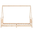 vidaXL tömör fenyőfa gyerekágykeret 80 x 200 cm