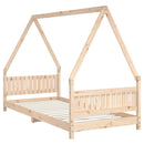 vidaXL tömör fenyőfa gyerekágykeret 90 x 200 cm