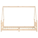 vidaXL tömör fenyőfa gyerekágykeret 90 x 200 cm