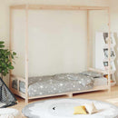 vidaXL tömör fenyőfa gyerekágykeret 80 x 200 cm