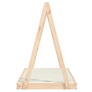 vidaXL tömör fenyőfa gyerekágykeret 80 x 160 cm