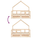 vidaXL tömör fenyőfa gyerekágykeret fiókokkal 70 x 140 cm