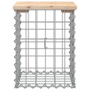 vidaXL tömör fenyőfa gabion kerti pad 33x31x42 cm