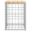 vidaXL tömör fenyőfa gabion kerti pad 33x31x42 cm
