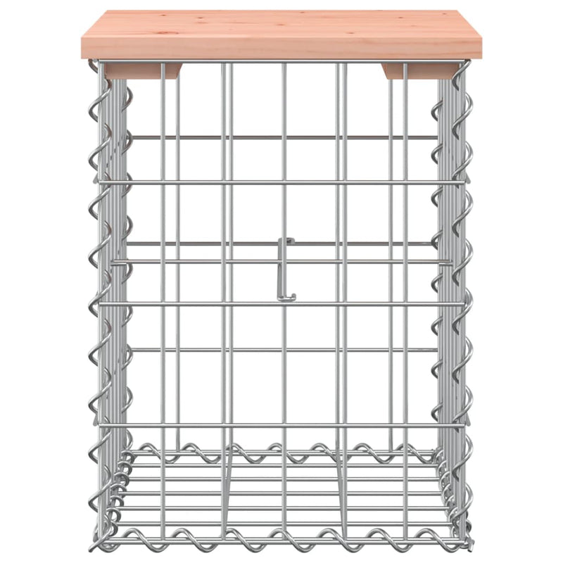 vidaXL tömör duglászfenyő gabion kerti pad 33x31x42 cm