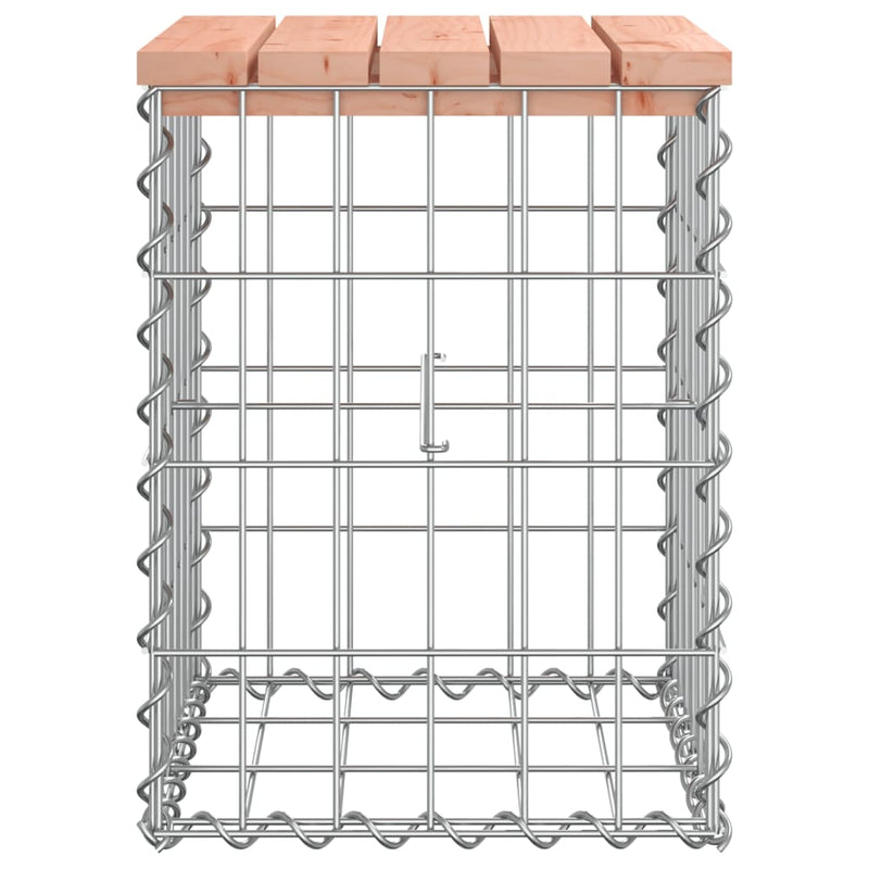 vidaXL tömör duglászfenyő gabion kerti pad 33x31x42 cm
