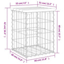 vidaXL tömör duglászfenyő gabion kerti pad 33x31x42 cm