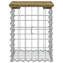 vidaXL impregnált fenyőfa gabion kerti pad 33 x 31 x 42 cm